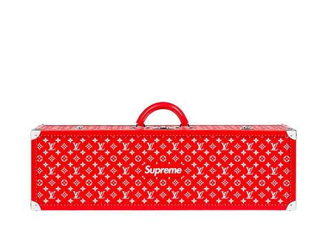 louis vuitton x supreme boite skateboard trunk monogram red|louis vuitton sweatpants.